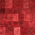 thumbnail image 1 of Ahgly Company Indoor Square Patchwork Red Transitional Area Rugs, 4' Square, 1 of 4