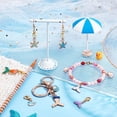 thumbnail image 2 of 10 Pcs Ocean Theme Stitch Markers 10 Styles Starfish/Whale/Shell Alloy Enamel Crochet Stitch Marker Charms Locking Stitch Marker for Knitting Weaving Sewing Accessories Handmade Jewelry for DIY, 2 of 7