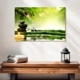 thumbnail image 2 of Elephant Stock Relaxing Garden Spa Wall Art - Horizontal Canvas Wall Art - Living Room Wall Decor - Wellness Canvas - Green And Beige Decor - 24" x 16", 2 of 8