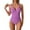 Purple, variant on ANINEO Women Swimwear Sexy Deep V Bikini Swimsuit Cute Hawaii Summer Tropical Brazilian Beachwear