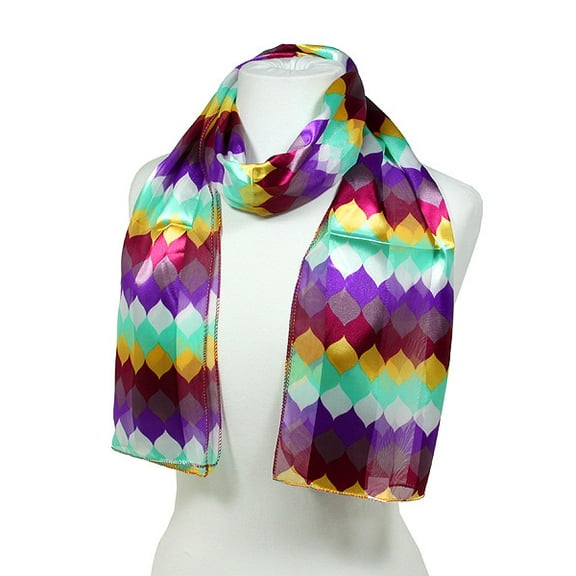 Scarf - Geometry Print Scarves - SF-SSPO30624VLAO