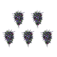 thumbnail image 1 of Corona Artificial Puerta Tulipán Guirnalda Colgantes Regalos Púrpura, 1 of 5