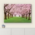 thumbnail image 3 of wall26 - Cherry Blossoms line Path - Canvas Art Home Art - 12x18 inches, 3 of 5