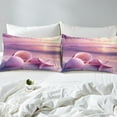 thumbnail image 4 of Erosebridal Pink Seashell Twin Sheet Sets, Kawaii Starfish Bedding Twin Size, Romantic Beach Decor 3pcs, 4 of 7