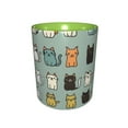 thumbnail image 2 of Cute Cat Doodle Coffee Mug Fun Custom Ceramic Mugs 11oz Green, 2 of 5