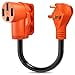 thumbnail image 3 of SnowyFox 30 Amp to 50 Amp RV Adapter - 30 Male to 50 Female RV Electrical Power Adaptors Cable with Innovative 180 Degree Bend Design Easy Ergonomic Handle(18inches), 3 of 4
