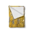 thumbnail image 2 of Yellow and Blue Soft Flannel Fleece Blanket, Looking Skyward Amongst the Patch of Sun-lit Aspen Trees in Autumn Life Print, Cozy Plush for Indoor and Outdoor Use, 50" x 70", Yellow, by Ambesonne, 2 of 6