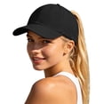 thumbnail image 2 of Ponytail Hats for Women Lightweight Breathable Mesh Back Baseball Cap Trucker Hat, 2 of 9