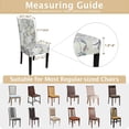thumbnail image 7 of muroi Printed Dining Room Chair Covers Set of 4, Stretch Kitchen Chair Covers Washable Parsons Chair Slipcover Removable Dining Chair Protectors for Hotel,Ceremony(Floral Pattern4), 7 of 7