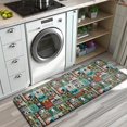thumbnail image 3 of Multicolor Bigfoot and Text Pattern Kitchen Rug Mat,Kitchen Runner Rugs Non Skid Washable,Decorative Kitchen Floor Mats for Kitchen,Sink,Laundry,17"x47.2", 3 of 7