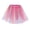 🔥 Pink, variant on Gifts USSUMA Rainbow Layered Tulle Puffy Dance Skirt Elastic Waist Three-Tier Pleated Mini Tutu For Performances Parades Festivals And Costume Parties — Rainbow Tutu Skirt