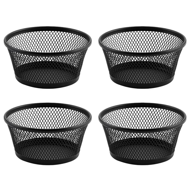 4pcs Mesh PaperClip Soporte de almacenamiento Desktop Mesh Mesh Sundries Sundries
