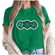 thumbnail image 2 of Puntoco Liquidación de camisetas cortas para mujer Camiseta de manga corta con cuello redondo y estampado informal a la moda para mujer, 2 of 5
