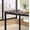 Black + Engineered Hardwood + Engineered Wood + Metal, variant on Space Saving Metal Dining Table with Laminated Faux Marble Top for Small Kitchen, 45L x 28.5W x 30H Inches Black