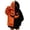 Orange_a, variant on Women Halloween Hoodies Oversized Flannel Pumpkin Long Sleeve Sweatshirts with Pockets Devil Expression Printing Funny Halloween Costumes