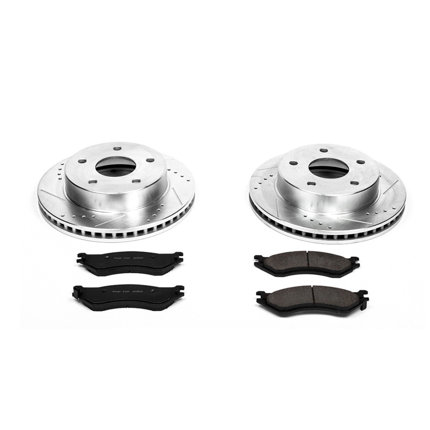 PowerStop Front Z23 Evolution Sport Carbon-Fiber Ceramic Brake Pad and Drilled & Slotted Rotor Kit Fits: DODGE Select Models K5143