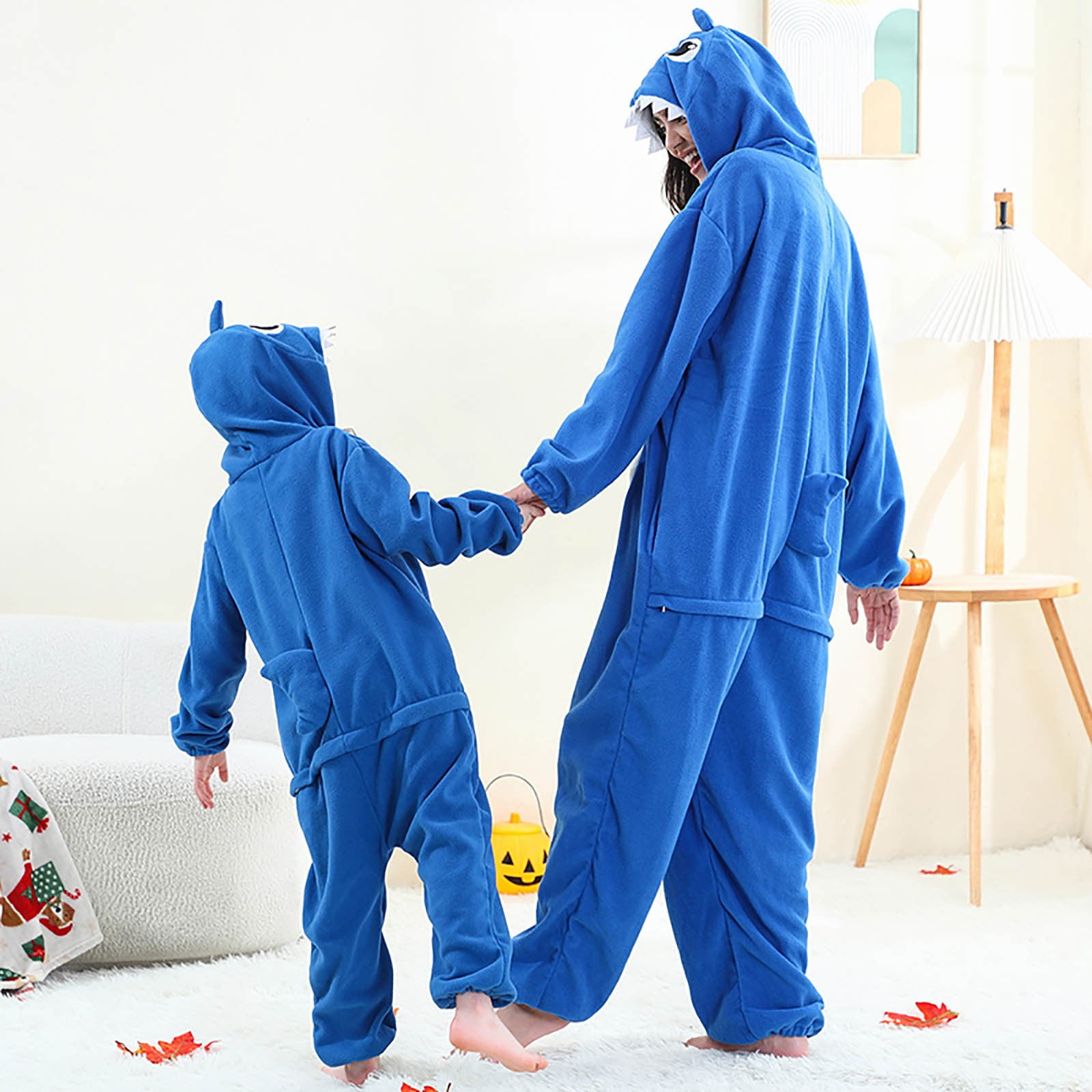 FYDUU Unisex Kids Animal Onesie Hooded Romper Flannel Jumpsuit Autumn Winter Christmas Cartoon Clothing Cozy Jumpsuits One-Piece Sleepwear Outfit 11-12 Years