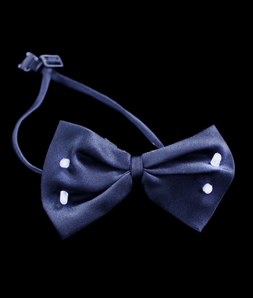 Fun Central G729 LED Light Up Bow Tie Black