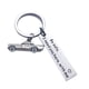 thumbnail image 1 of Sonducket Llavero personalizado con letras grabadas para conducir seguro, llavero de coche de acero inoxidable, llavero de regalo para marido y novio Ropa, zapatos y accesorios Miscelánea No.07 Sonducket JJ20577-07, 1 of 4