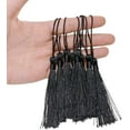 thumbnail image 6 of Mini Silky Handmade Soft Flossy Bookmark Tassels with Cord Loop for Keychain Earring Jewelry Making, Souvenir, Graduation, Clothing Sewing, Gift Tag DIY Craft Projects, 20PCS (Light Gold), 6 of 11