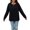 Black, variant on VILOVE Women Halloween Sweatshirt Pullover Crew Neck Long Sleeve Sweatshirt