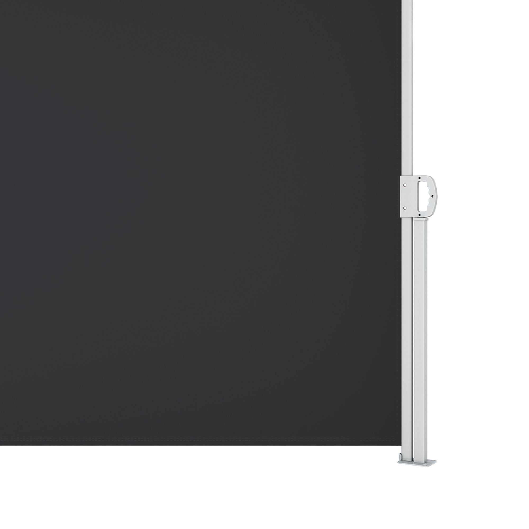 Uforic Retractable Privacy Screen with UV-Resistant Waterproof  for Garden, Deck, Patio (Black)