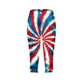 thumbnail image 5 of AHTJRT 4th of July Leggings for Women American Flag High Waisted Workout Yoga Cropped Leggings USA Stretchy Buttery Soft Capri Leggings Blue#07 XXXXL, 5 of 5