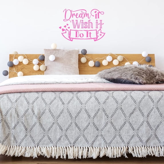 VWAQ Dream It Wish It Do It Motivational Wall Decal Inspirational Home Decor