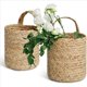 thumbnail image 5 of 3X Cesta de Mimbre para Colgar en la Pared Plantador Maceta de Flores de Cuerda Colgante para Interiores y Exteriores Decoración de Cesta, Cesta de Maceta Colgante S, 5 of 5