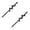 Black 2 Packs, variant on Garden Augers Drill Bit For Plantings 4x22cm Spiral Drill Bit Bulb Planter For Hex Driver Drill Solid Steel Shaft, 22.8 cm×4.2 cm, Blue