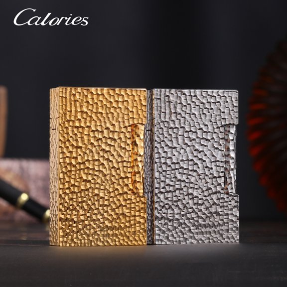 Kerosene lighter, Top Metal Pocket Lighter Daily Use, Sold Without Fuel.,SKU00819-小坑金色