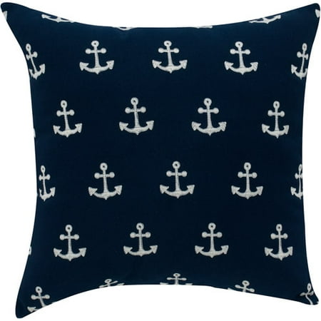 Better Homes and Gardens Anchor Decorative Pillow, Navy