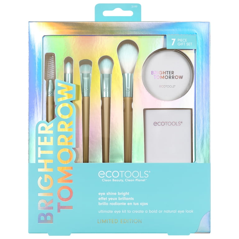 7-Piece Eye Makeup Brush Kit with Mirror and Storage Cup photo 1
