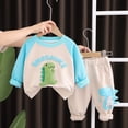 thumbnail image 2 of Gubotare Toddler Baby Boy Clothes Infant Fall Winter Outfits Long Sleeve Bear Sweatshirts Tops Pants Set 6 Months-2T (Beige, 3-4 Years), 2 of 9