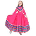 thumbnail image 2 of Disfraces de Halloween 2024 Disfraz de baile folclórico de falda larga para niña mexicana tradicional Disfraz de juego de actuación de fiesta del Día de los Muertos para niños, 2 of 5