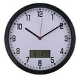 thumbnail image 1 of Bgsha Horloge Murale avec Compteur de Température et d'Humidité LCD, 1 of 9
