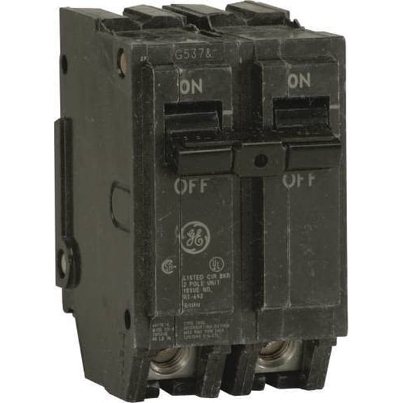 GE Double Pole Circuit Breaker 608100 - 50 Amps, Standard, 2 Poles, 120 V