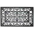 thumbnail image 1 of IUC International 173R Fleur Di Lys Recycled Rubber Doormat, 1 of 4