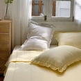 thumbnail image 5 of Nvzi 2 fundas de almohada de algodón Lo simple no es simple, funda de almohada de algodón de alta calidad, que permite dormir más a gusto 18,9 x 29,13 pulgadas (amarillo), 5 of 5
