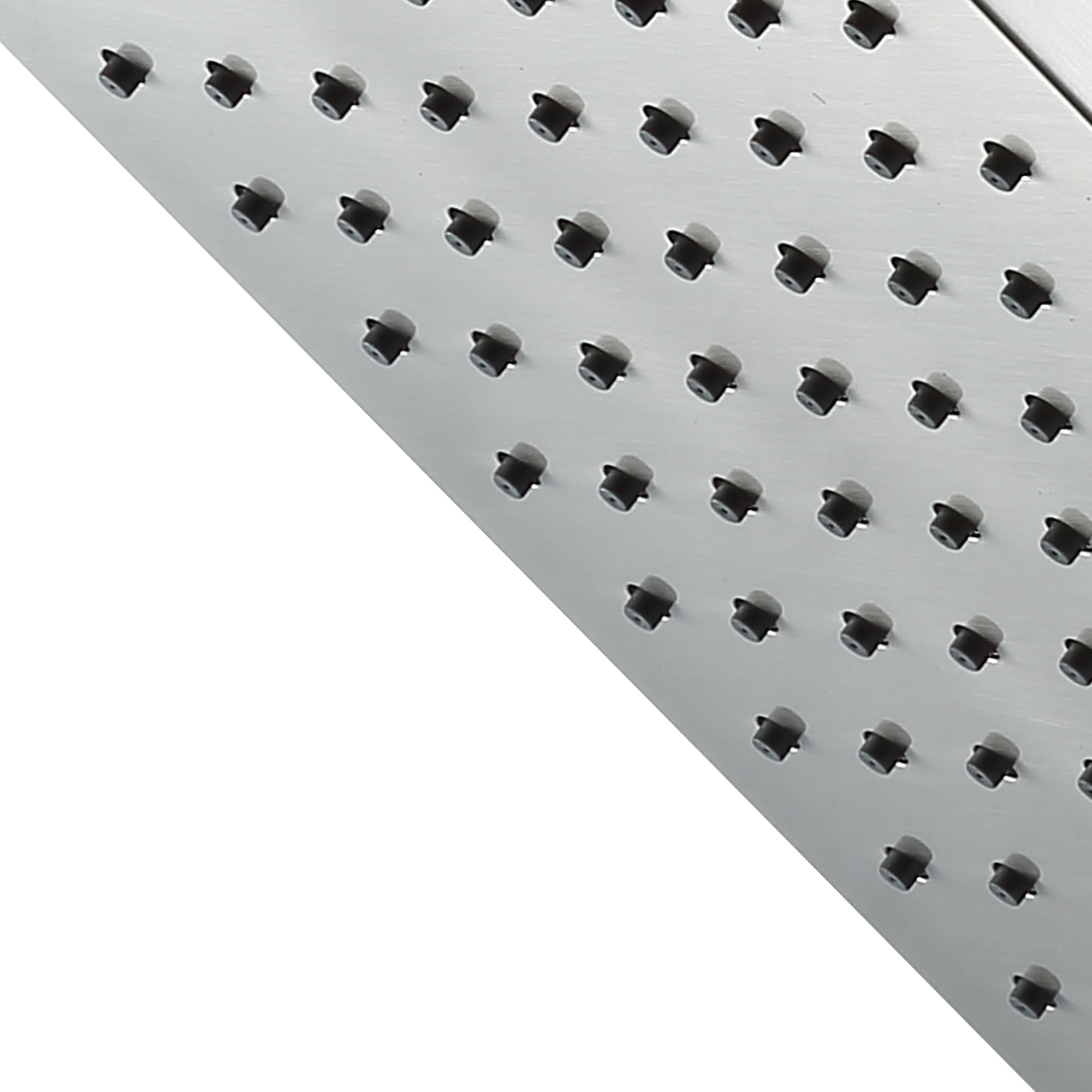 Better Homes & Gardens 1-Setting 8 in. Square Rain Showerhead in Brushed Nickel