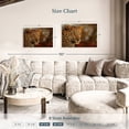 thumbnail image 4 of Elephant Stock Intimidating Leopard Wall Art - Horizontal Canvas Wall Art - Living Room Wall Decor - Animal Canvas - Brown And Orange Decor - 30" x 20", 4 of 8
