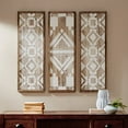 thumbnail image 1 of Mandal Printed Wood Wall Decor Set of 3 Natural See below, 1 of 4