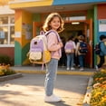 thumbnail image 4 of Back To School Backpack Lightweight Cute Backpack Multi-Layer Storage Daypack For Students, 4 of 5