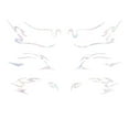 thumbnail image 1 of For Silver Face Sticker Waterproof Self Adhesive Makeup Decal Sticker Temporary Sticker Eyes, 1 of 8