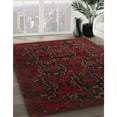 thumbnail image 3 of Ahgly Company Machine Washable Indoor Square Traditional Bakers Brown Area Rugs, 6' Square, 3 of 7