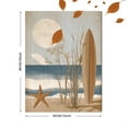 thumbnail image 3 of UXIEQU Surfboard Starfish Beach Coastal Canvas Wall Art Print 15.75x11.81 Inches, 3 of 8