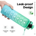 thumbnail image 2 of GEDUX 32oz Motivational Water Bottle with Time Marker, Leakproof Tritan Sports Water Bottle, BPA-Free Wide Mouth with Infuser & Carry Strap for Gym Running Travel, 2 of 8