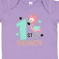 thumbnail image 4 of Inktastic 1st Birthday with Flamingo Stars and Hearts Girls Baby Bodysuit, 4 of 5