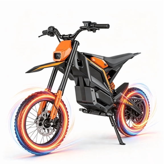Electric Dirt Bike for Adults,4000W Peak Off-Road Electric Motorcycle Bike with Dual Hydraulic Suspension,48V 22.5Ah Battery Up to 45 Miles,35mph