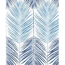 NextWall Two Toned Palm Peel and Stick Wallpaper (Blue Lagoon)